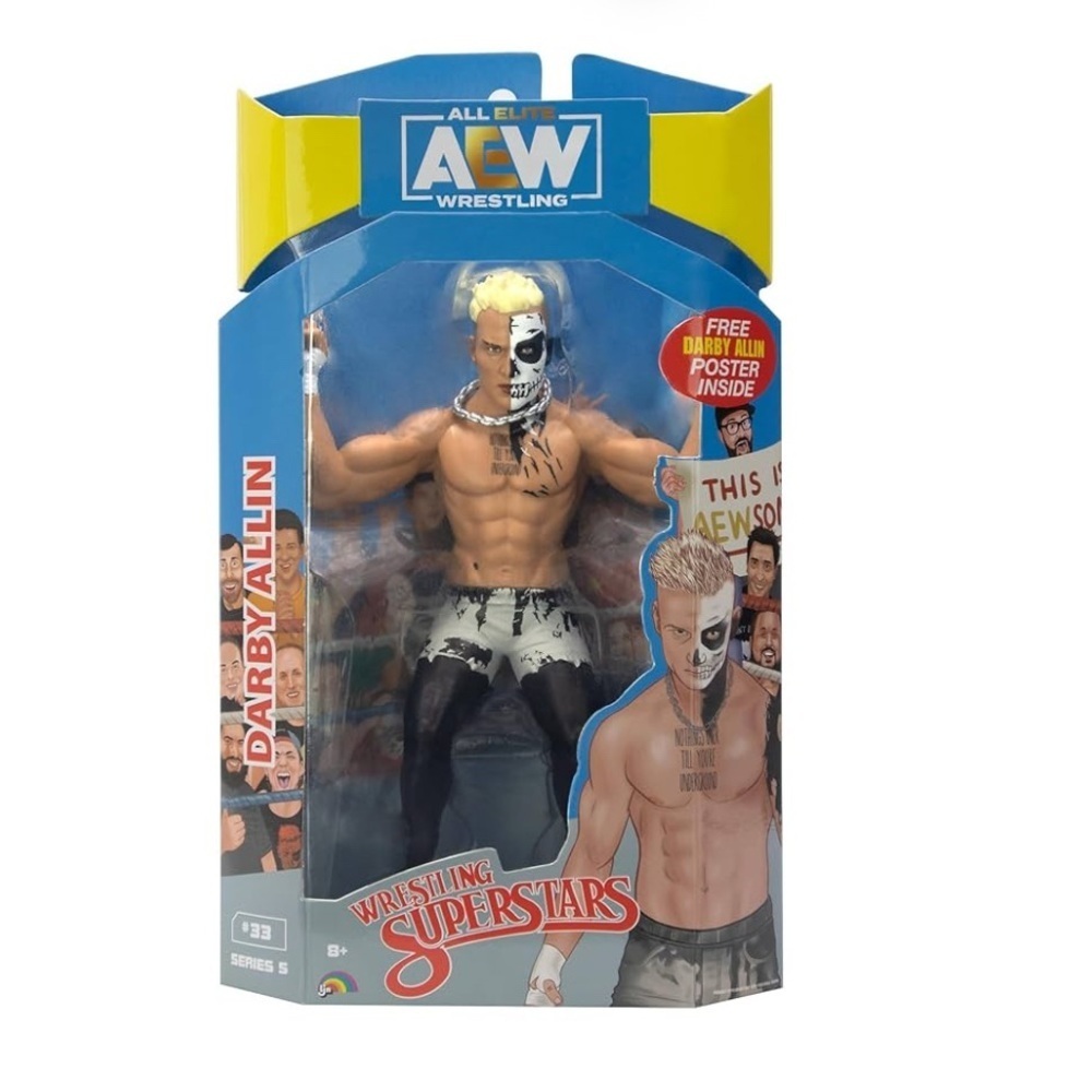 Ringside Darby Allin (LJN Style) - AEW Unmatched Series 5 Toy Wrestling Action